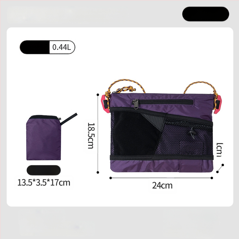 PLAY-KING Nailono Crossbody krepšys lauko sportui – atsparus vandeniui, ultralengvas, sulankstomas, unisex telefono krepšys