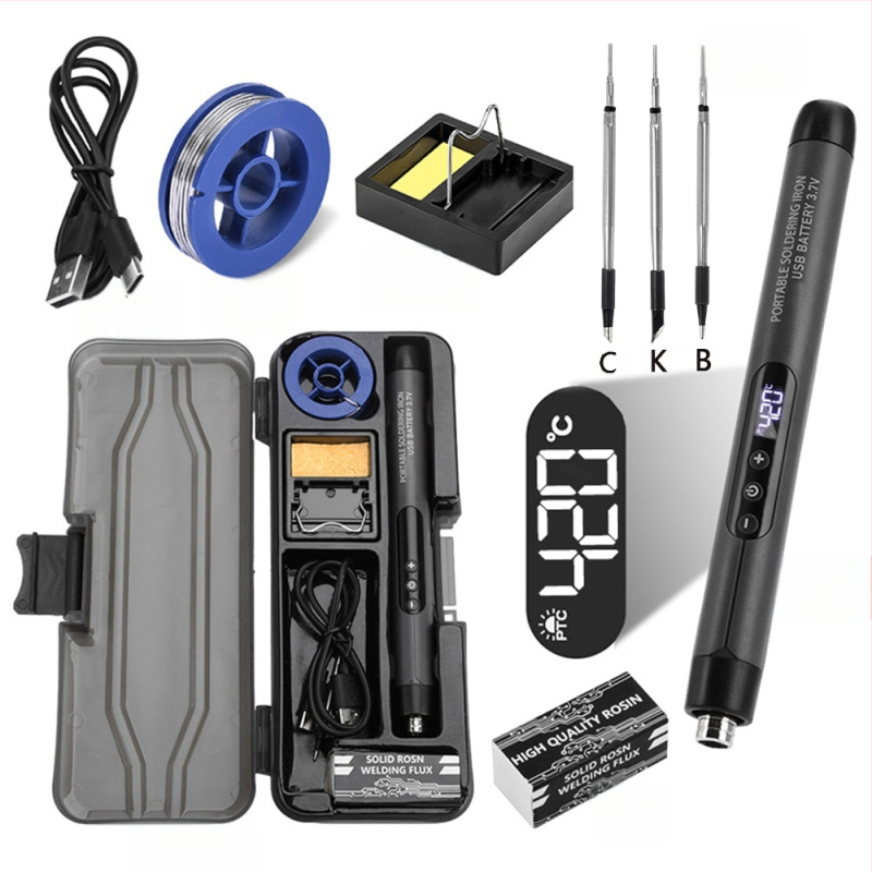 King Xufeng κολλητήρι με πλαστική λαβή, χειροκίνητη τροφοδοσία, κατάλληλο για συγκόλληση, συντήρηση και μετρήσεις τάσης, ρεύματος, αντίστασης και χωρητικότητας