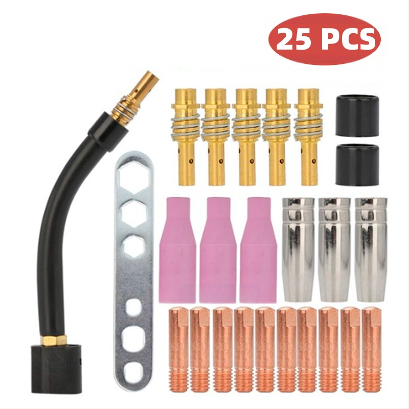 MB15AK apsauginis antgalis MIG suvirinimo įrankiui – varinė, 0.8/1.0/1.2 mm skerspjūvis, 150 A, MB15AK priedas