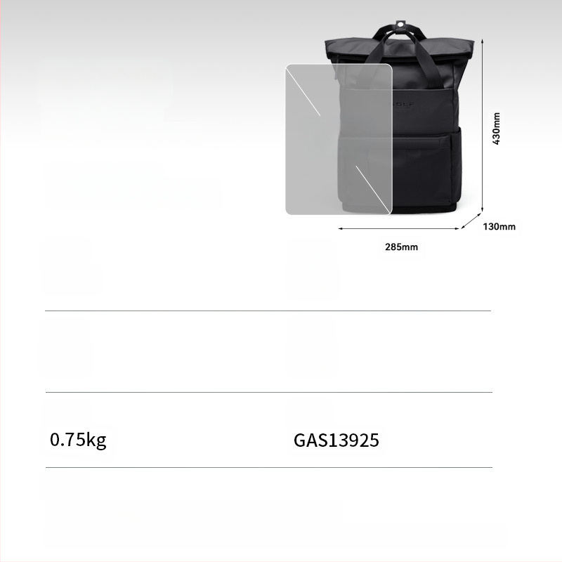 Férfi hátizsák – textilből készült, utcai stílus, mindennapi használatra