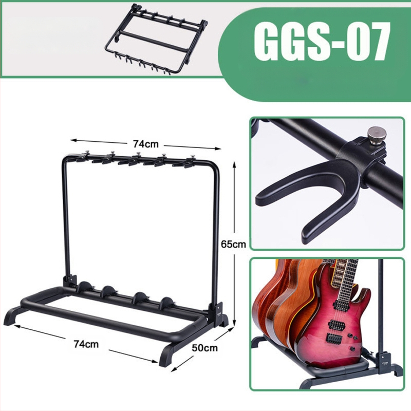 JOYO ģitāras statīvs GGS-06~11, daudzrindu vertikālais grīdas statīvs, tērauda caurule + ABS plastika