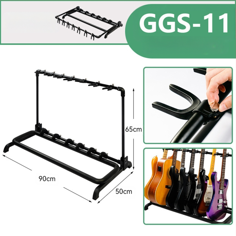 JOYO ģitāras statīvs GGS-06~11, daudzrindu vertikālais grīdas statīvs, tērauda caurule + ABS plastika