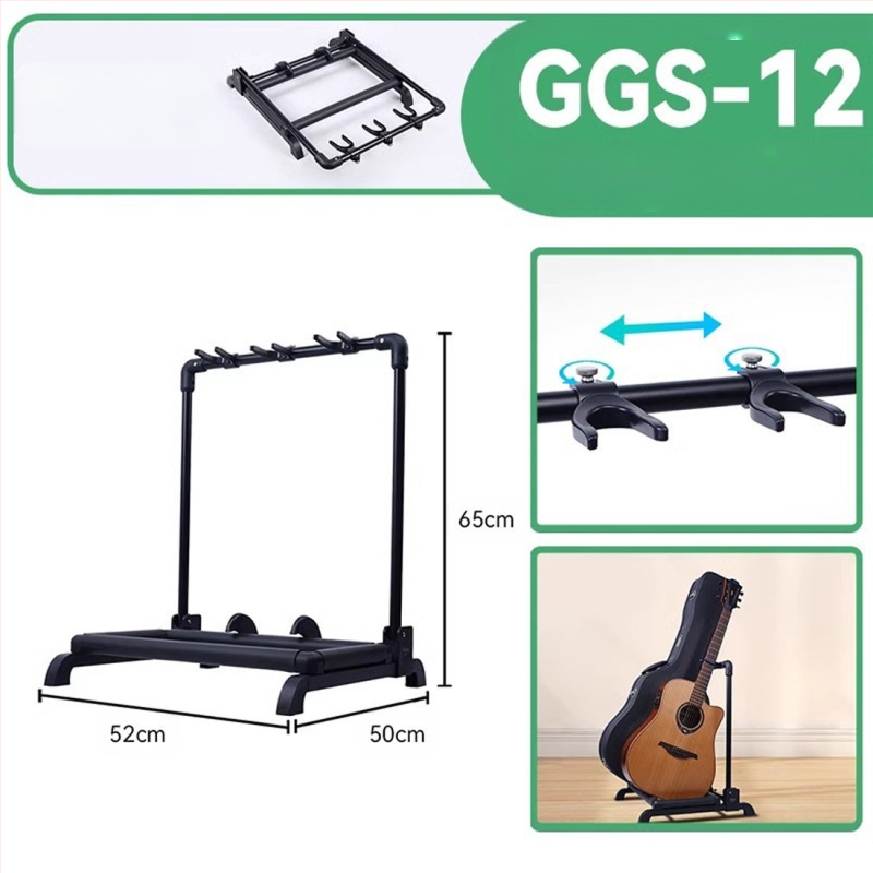 JOYO ģitāras statīvs GGS-06~11, daudzrindu vertikālais grīdas statīvs, tērauda caurule + ABS plastika