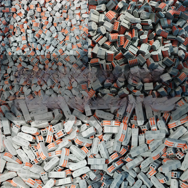 Feide Electric 227 dalių terminalinių blokų rinkinys su lankstais ir kietais laidais, universalus komplektas dėžutėje