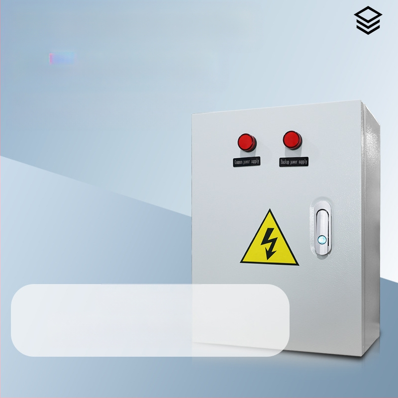 Dviejų maitinimo šaltinių automatinis perjungimo jungiklis (ATS) 63A 4P — paskirstymo spinta su geležiniu korpusu, IP54, CCC sertifikatas, trumpųjų jungimų srovė 30