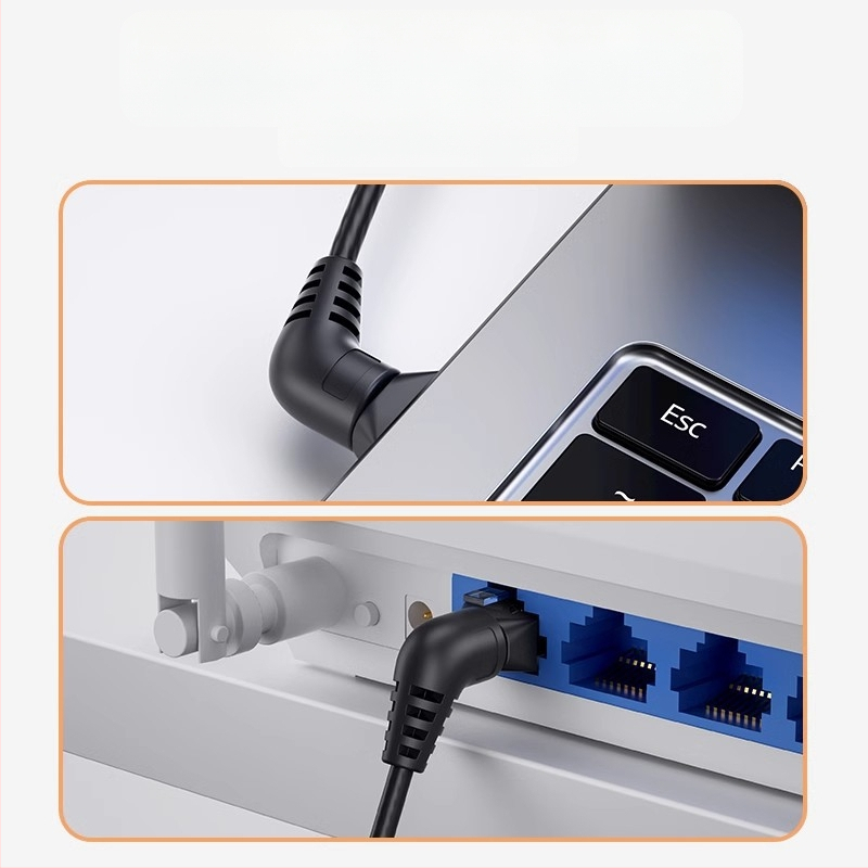 Cat6A μη θωρακισμένο Ethernet καλώδιο για οικιακό δίκτυο, καθαρός χαλκός, υψηλή ταχύτητα, CAT6A συνδετήρες, κατάλληλο για δρομολογητή