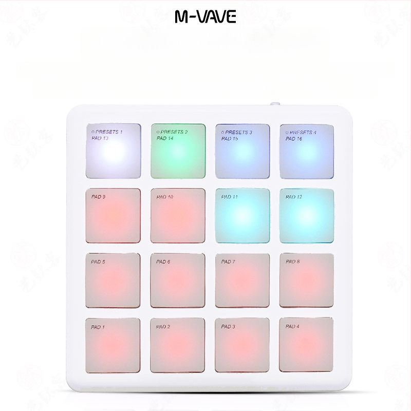 M-VAVE SMC PAD Pocket - Pad Mini MIDI Keyboard Controller, carcasă ABS