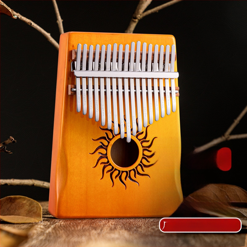 Kalimba Huashu (πιάνο με δάχτυλο) - 17 ήχοι, σφενδάμι, όργανο για αρχάριους