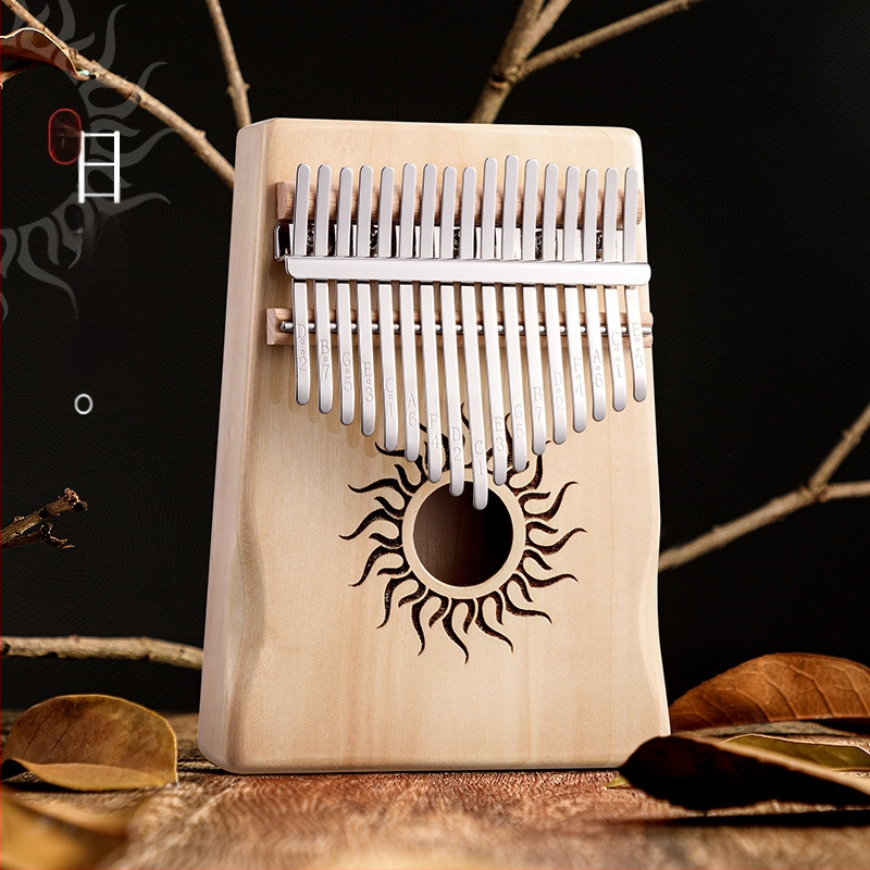 Kalimba Huashu (πιάνο με δάχτυλο) - 17 ήχοι, σφενδάμι, όργανο για αρχάριους