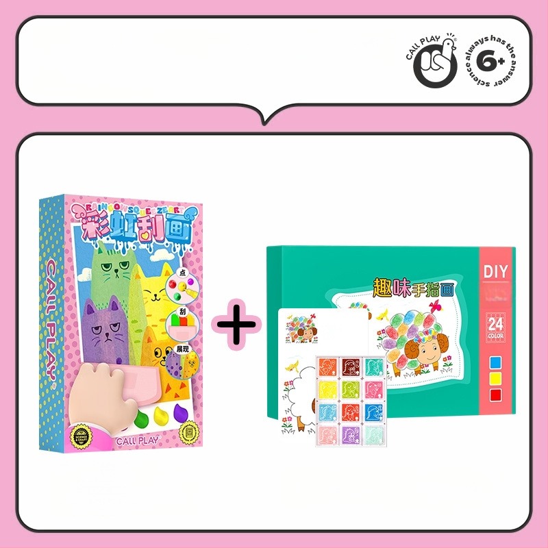 Answer Duck DIY skrāpēšanas mākslas komplekts bērniem – papīra amatniecība, iekļauta grāmatas atzīme un pastkarte, vecums 3-6 gadi, iepakojums: papīra kastīte