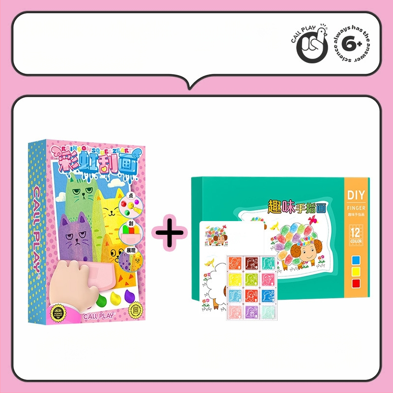 Answer Duck DIY skrāpēšanas mākslas komplekts bērniem – papīra amatniecība, iekļauta grāmatas atzīme un pastkarte, vecums 3-6 gadi, iepakojums: papīra kastīte