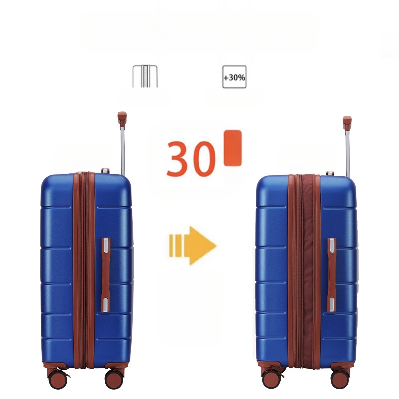 Valiză de mari capacitate ABS-PC, blocare TSA cu cod, roți universale, separare uscat-umed, suport pentru telefon, extensie