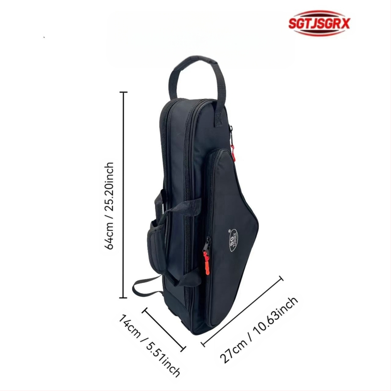 Чанта за саксофон — преносима, лека раница; полиестер; марка SGTJSGRX; презрамка с въздушна подложка