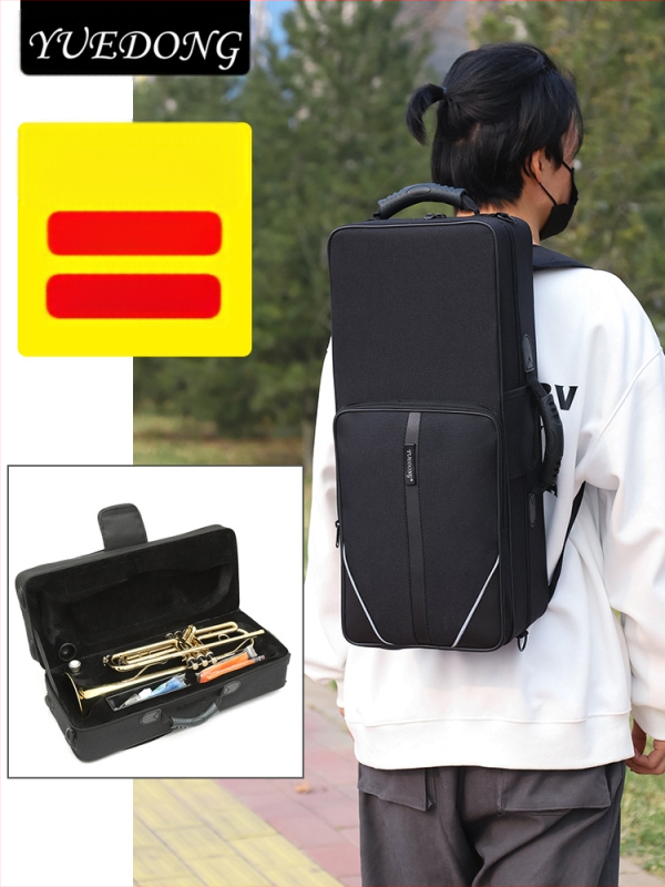 Калъф за музикален инструмент от Oxford плат (водоустойчив; полиэстерно-памучна подплата; извита презрамка; принт с букви)