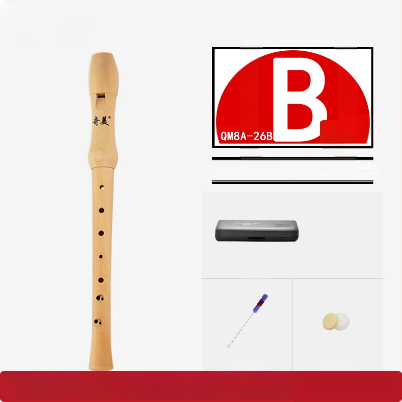 Qimei изцяло дървен кларнет с осем дупки, германска система, бароков стил