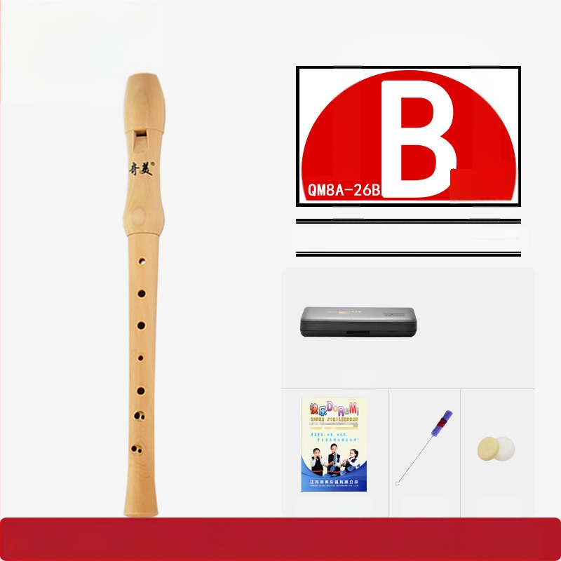 Qimei изцяло дървен кларнет с осем дупки, германска система, бароков стил