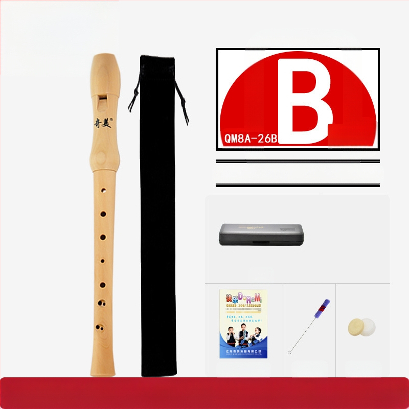 Qimei изцяло дървен кларнет с осем дупки, германска система, бароков стил