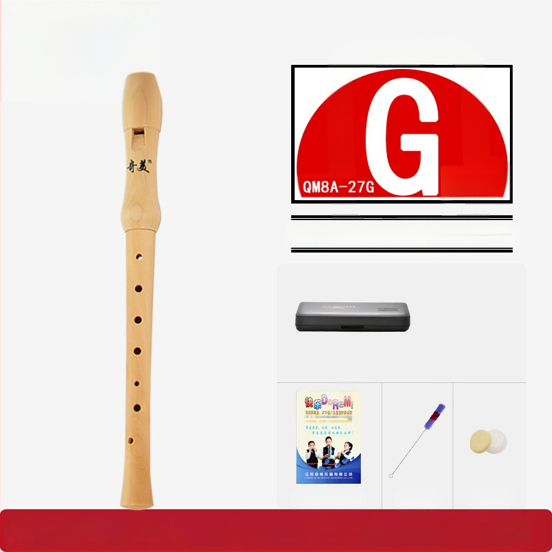 Qimei изцяло дървен кларнет с осем дупки, германска система, бароков стил