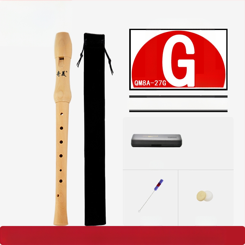 Qimei изцяло дървен кларнет с осем дупки, германска система, бароков стил