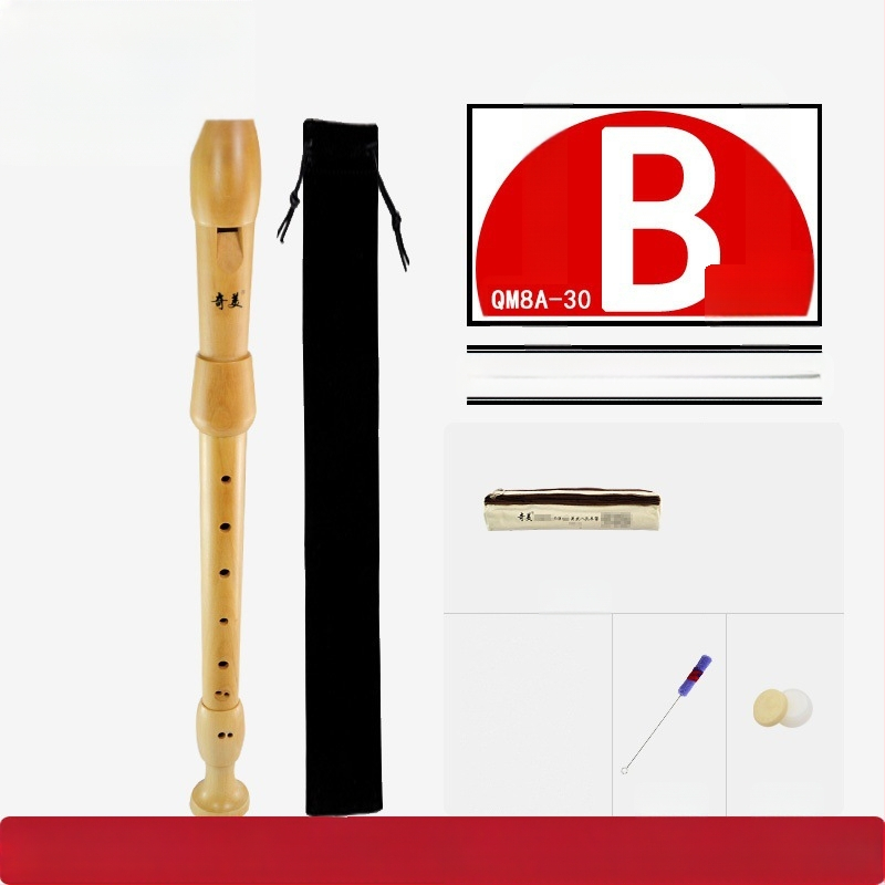 Qimei изцяло дървен кларнет с осем дупки, германска система, бароков стил