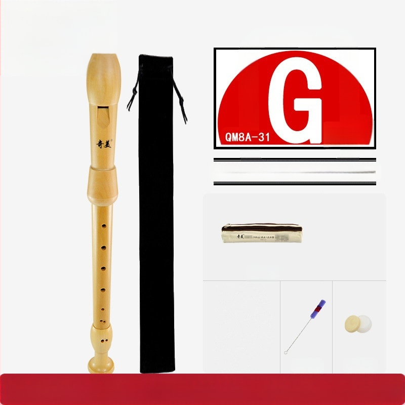 Qimei изцяло дървен кларнет с осем дупки, германска система, бароков стил