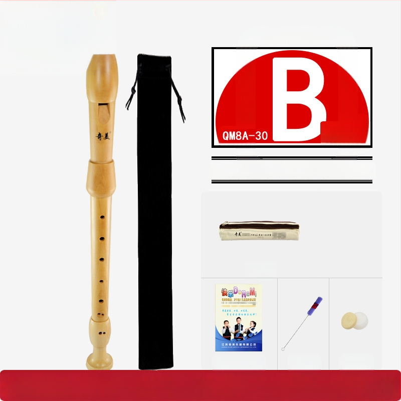 Qimei изцяло дървен кларнет с осем дупки, германска система, бароков стил