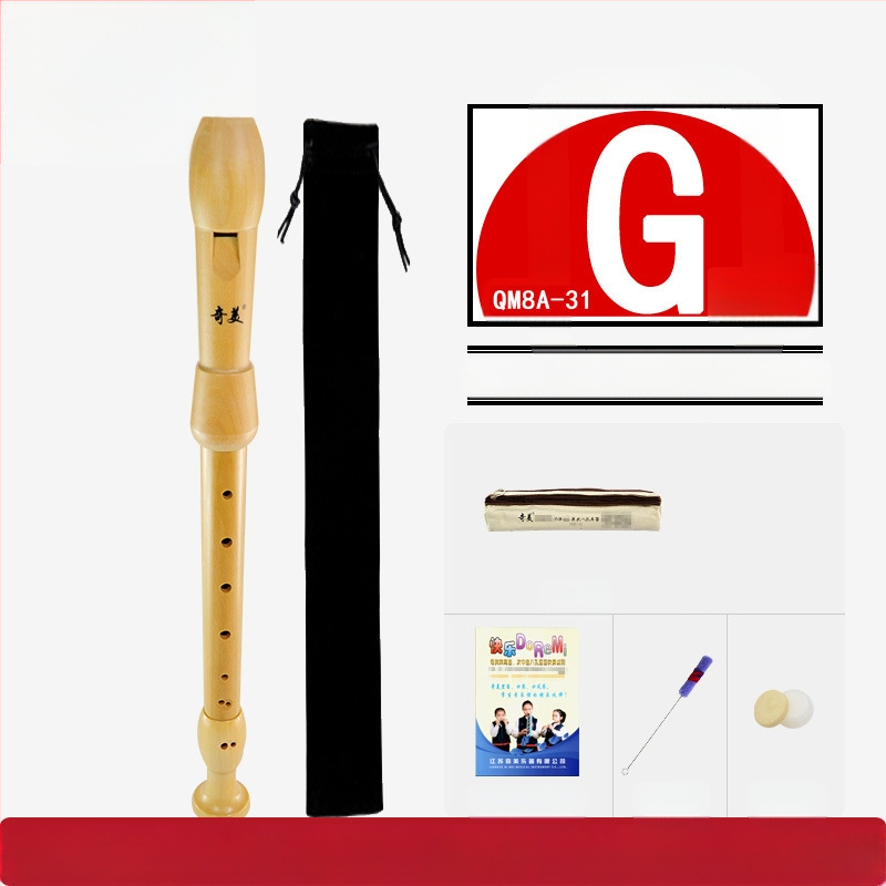 Qimei изцяло дървен кларнет с осем дупки, германска система, бароков стил
