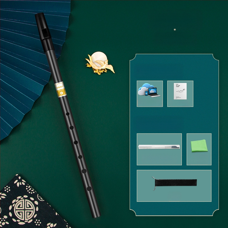 Ирландска свирка-флейта, шест отвора, тяло от медно-резинено-алуминиево сплав, ключове C и D