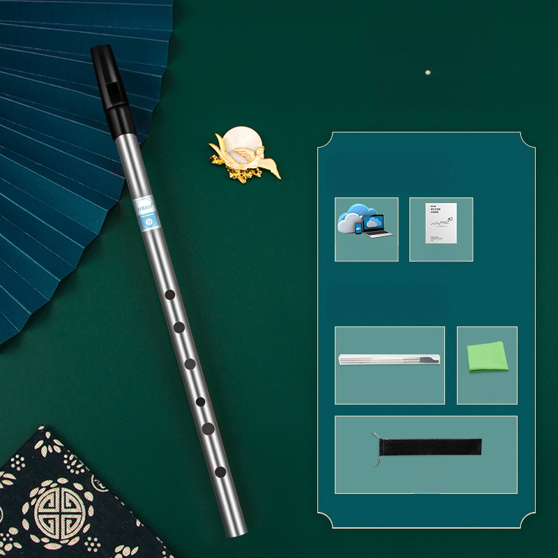 Ирландска свирка-флейта, шест отвора, тяло от медно-резинено-алуминиево сплав, ключове C и D