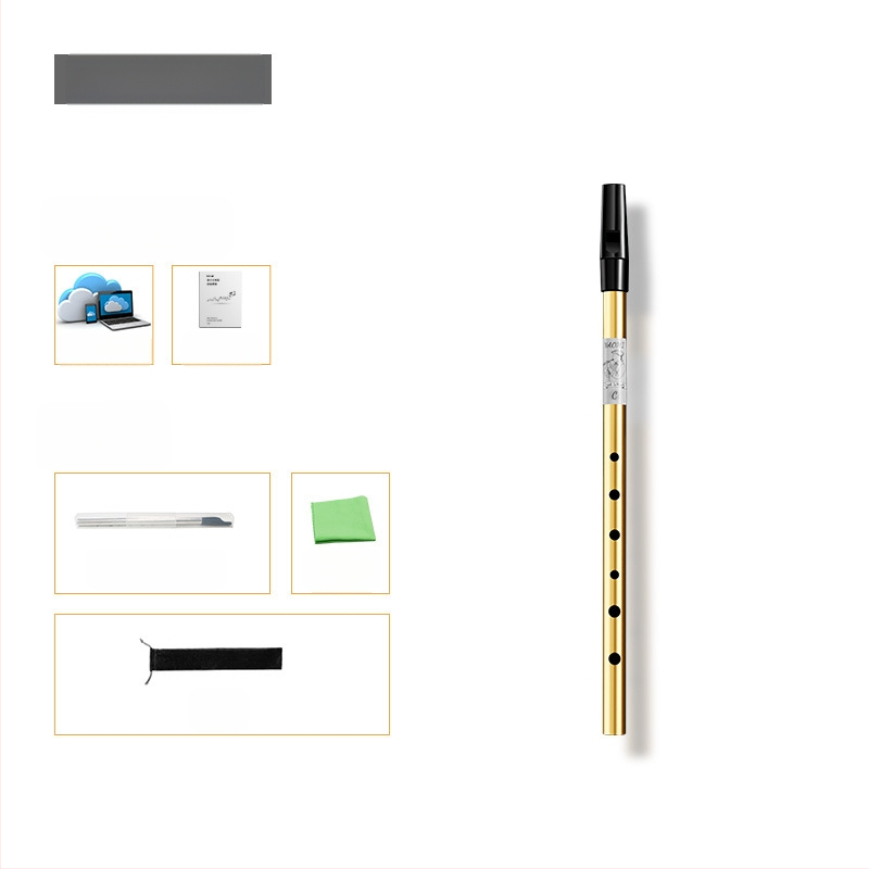 Ирландска свирка-флейта, шест отвора, тяло от медно-резинено-алуминиево сплав, ключове C и D