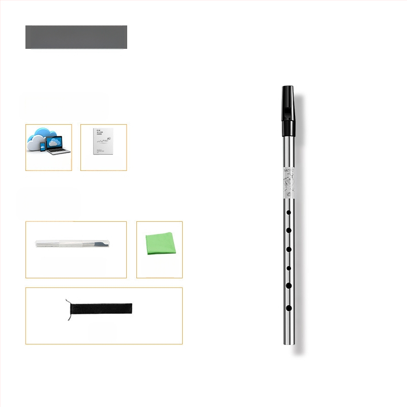 Ирландска свирка-флейта, шест отвора, тяло от медно-резинено-алуминиево сплав, ключове C и D