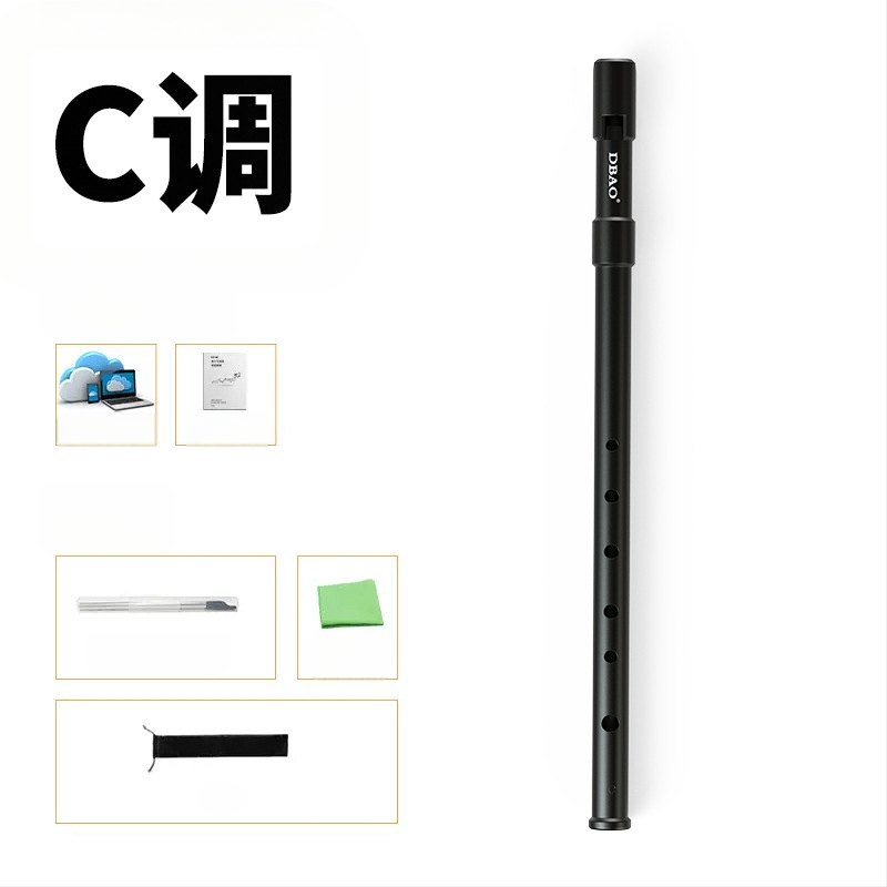 Ирландска свирка-флейта, шест отвора, тяло от медно-резинено-алуминиево сплав, ключове C и D