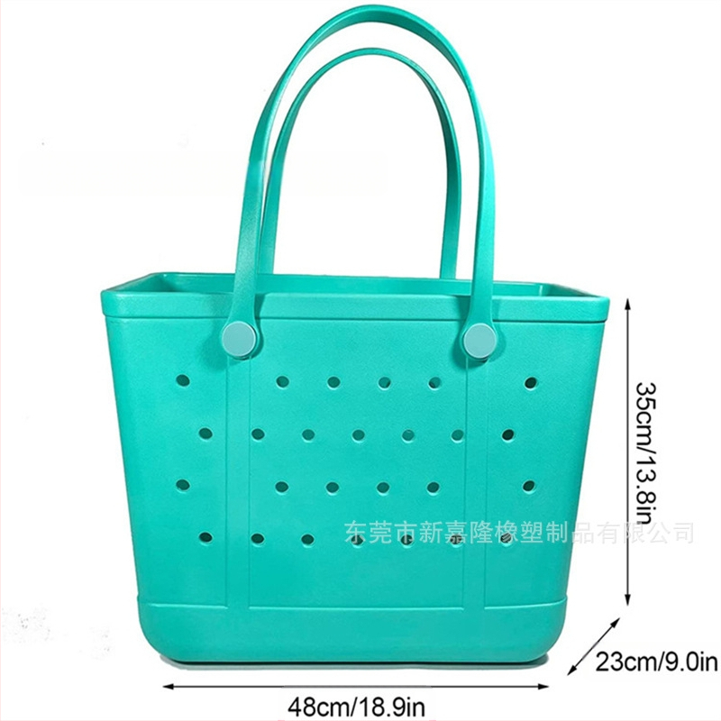 EVA раменна чанта за плажа с дупков дизайн – персонализиран печат, дебелина 3.5 мм, плътност 35, мека и водоустойчива