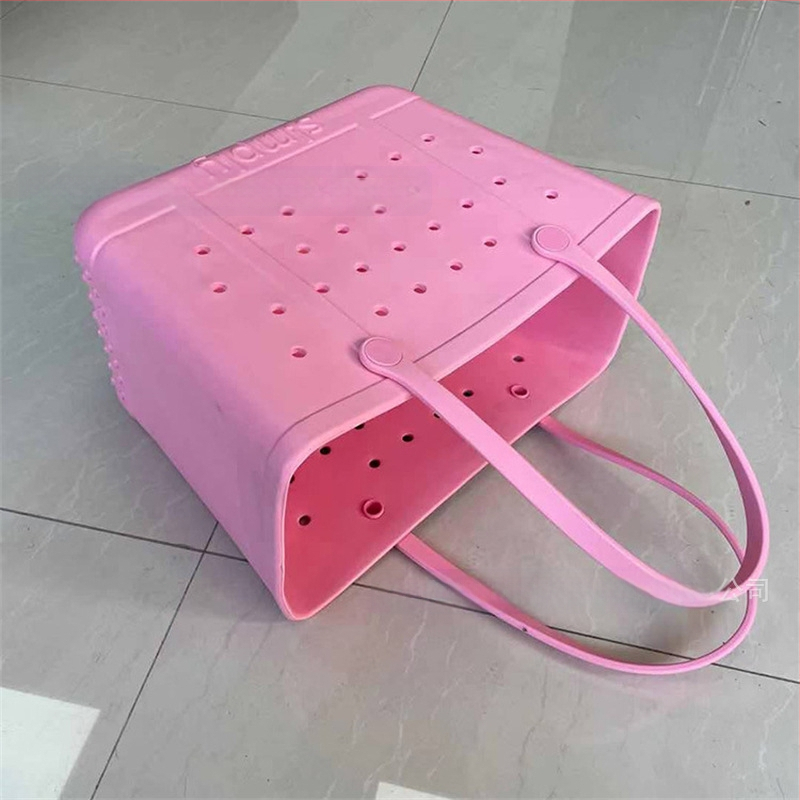 EVA раменна чанта за плажа с дупков дизайн – персонализиран печат, дебелина 3.5 мм, плътност 35, мека и водоустойчива