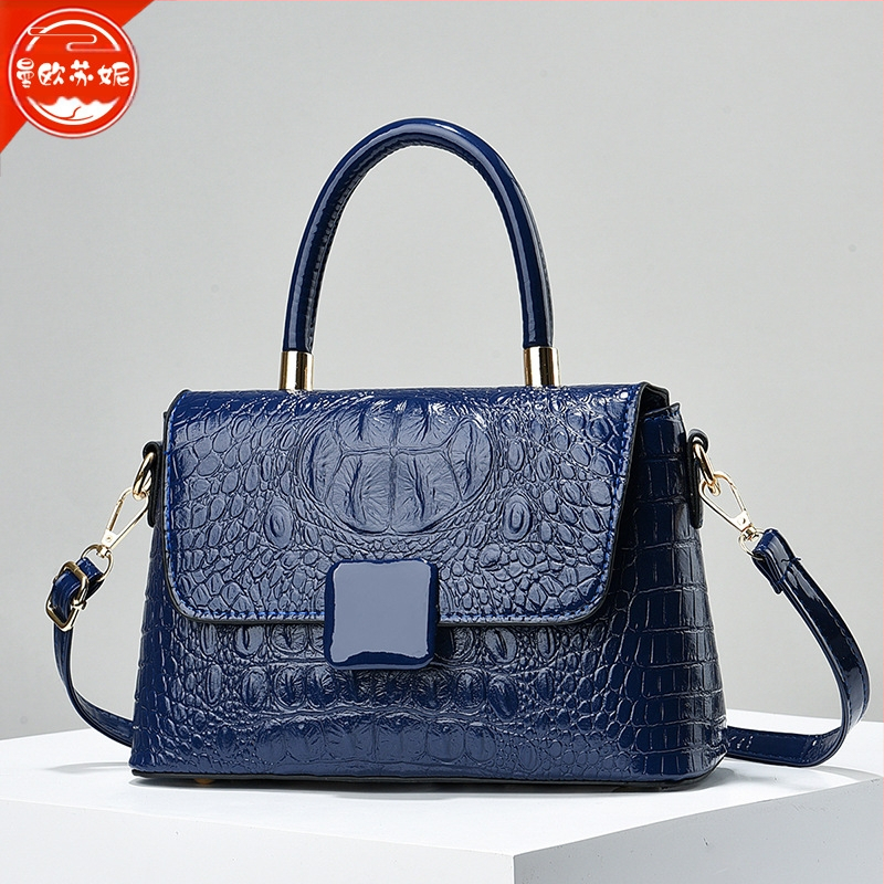 Geantă pentru mamă, stil Urban Simplicity, material PU, formă orizontal pătrată, închidere cu fermoar, buzunare pentru telefon și ID cu strat intermediar