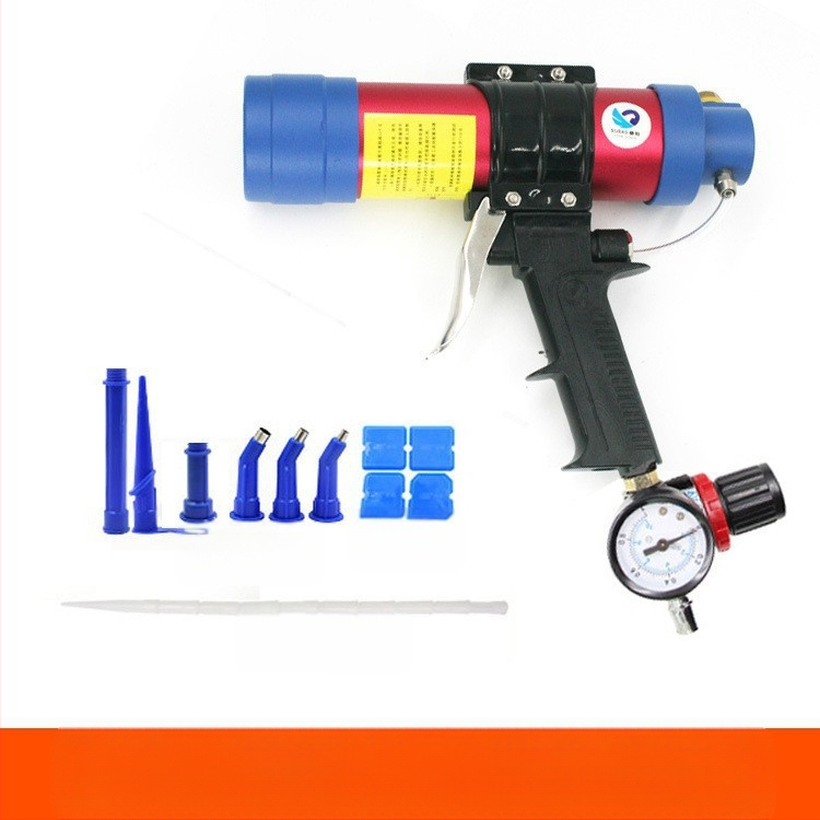 Пистолет за лепило, картридж 310 ml, пневматичен, регулируема скорост, модел Q3, SUBAO/Speed Leopard