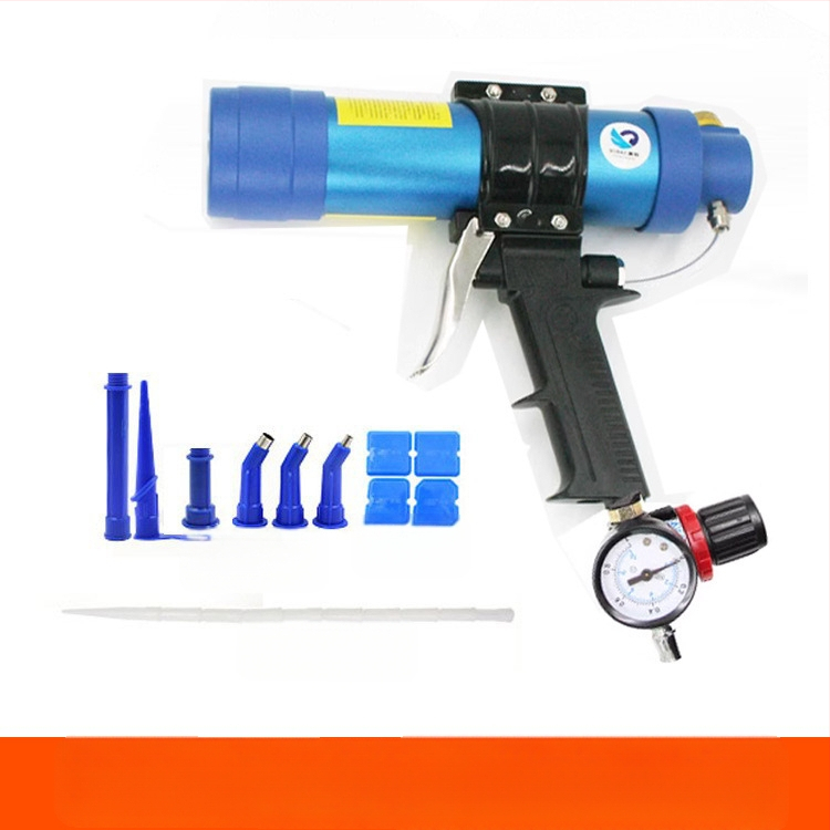 Пистолет за лепило, картридж 310 ml, пневматичен, регулируема скорост, модел Q3, SUBAO/Speed Leopard