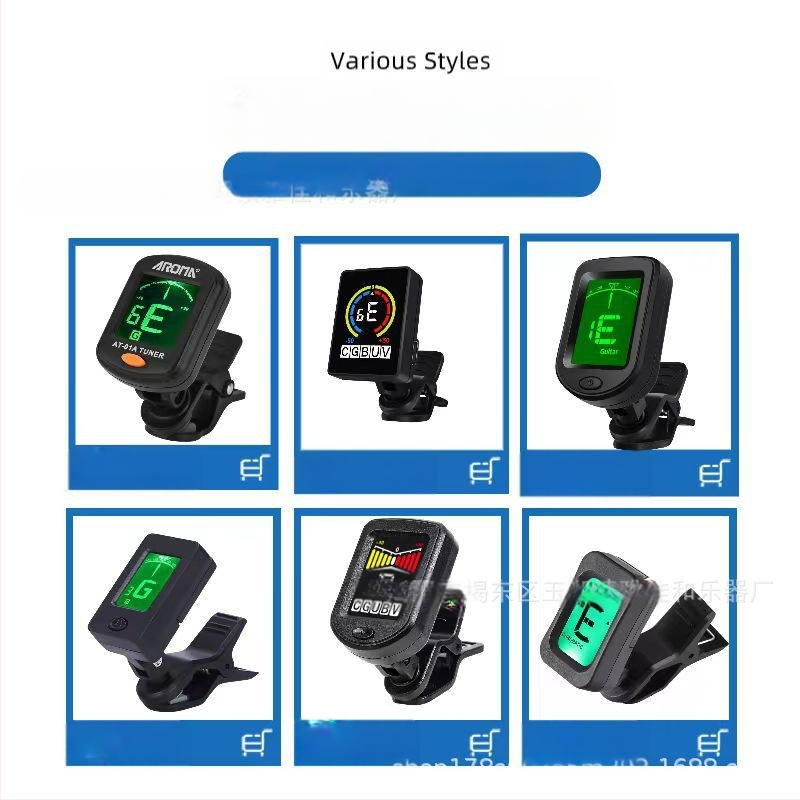 Tuner pentru instrumente muzicale – AT-01A, Anoma, pentru chitară folk, vioară, guzheng, pipa, erhu