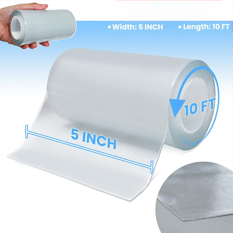 Διάφανη αδιάβροχη ταινία επισκευής PVC σωλήνων — στεγανοποίηση διαρροών PVC, 0,3 mm παχιά, κατάλληλη για σκηνές και φουσκωτούς δαχτυλίους