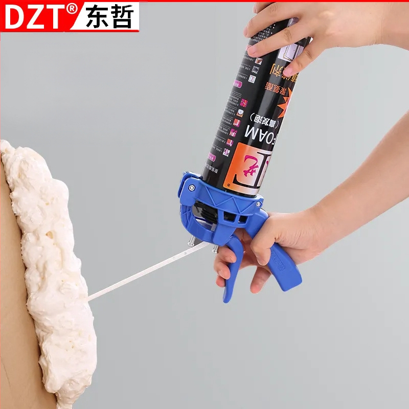 DZT пистолет за пяна и фуги за стъкло – ръчно налягане за фуги, спестяващ труд инструмент, ABS корпус