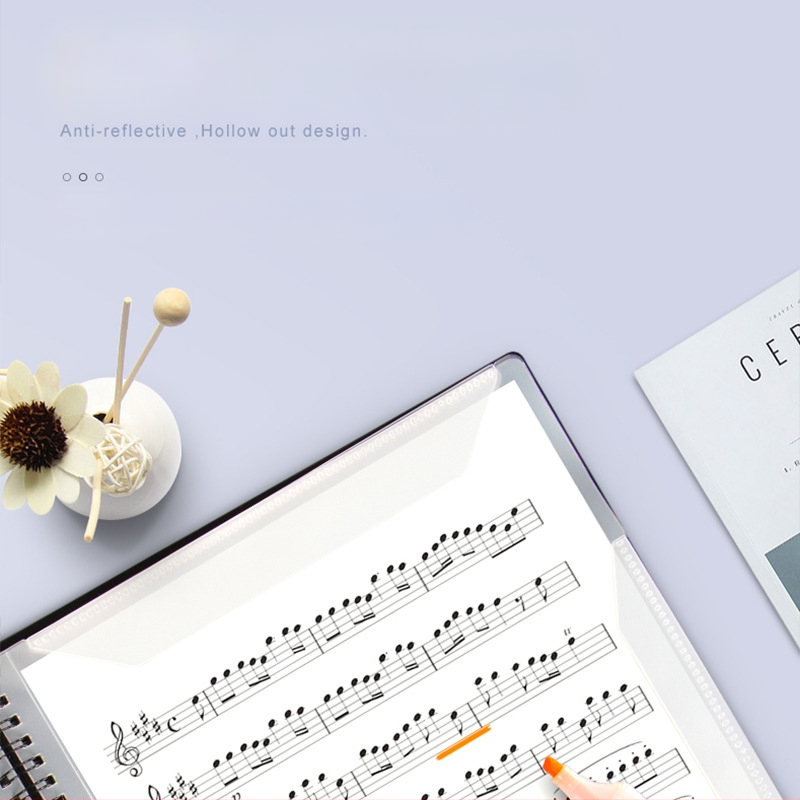 Папка за ноти за пиано с прорезан дизайн, регулируема, антиотразяваща, PP материал, модел FB-02