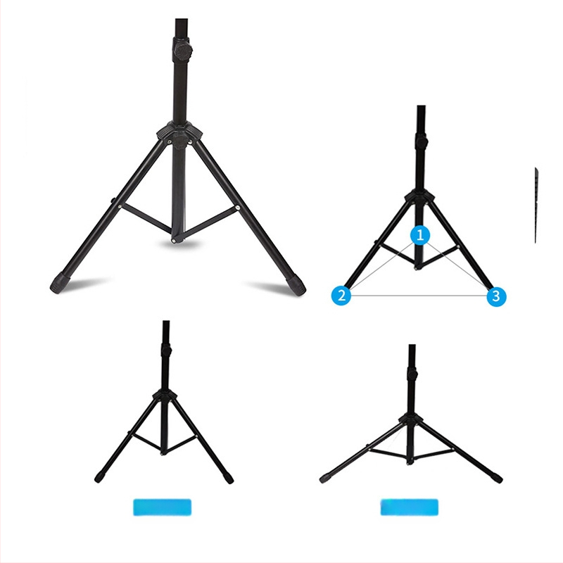 Музыкална стойка за инструменти, сгъваема панелна конструкция от желязо и ABS, модел 01, марка ione, за музикални инструменти.