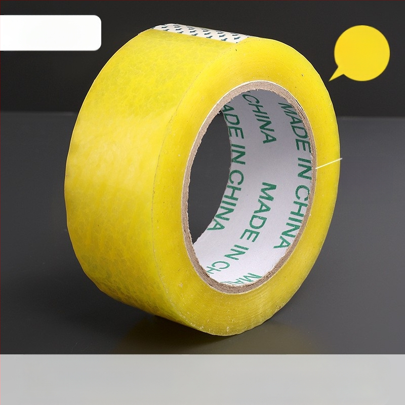 Yixin uždarymo juosta - skaidri, aukštos klampumo, platus pakavimo juostelė; Ilgis 2000 cm, Plotis 4.38 cm, Storis 3 cm