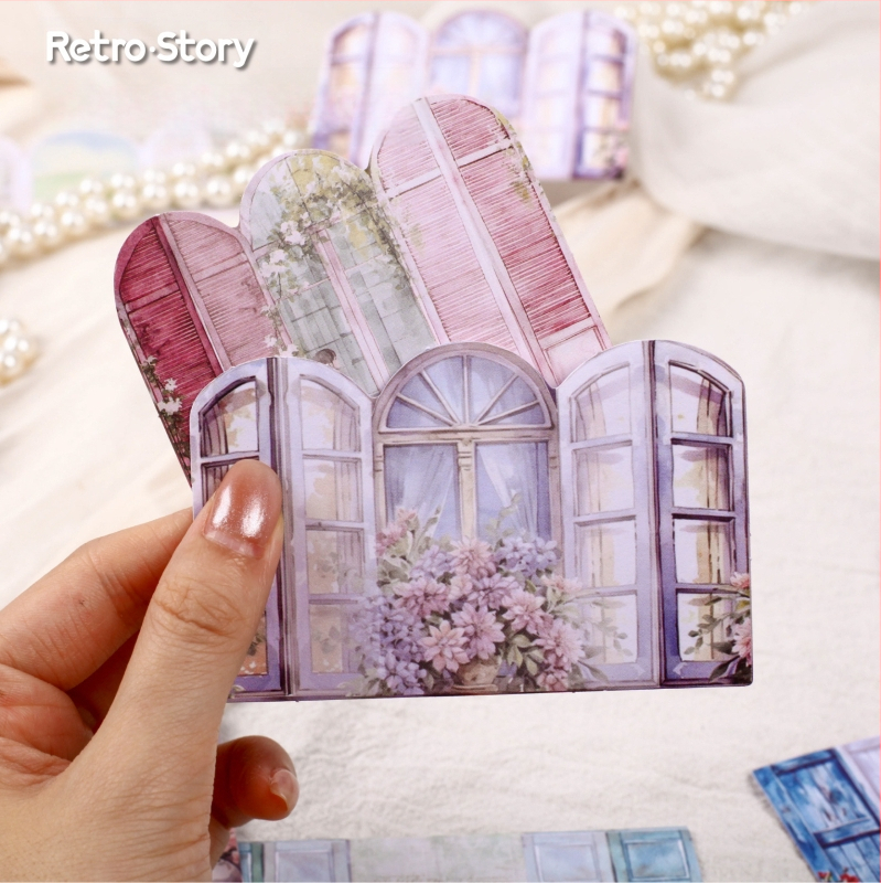 RetroStory 3D planavimo lipdukas — PET medžiaga, karikatūrinis stilius, rankų darbo su UV spausdinimu