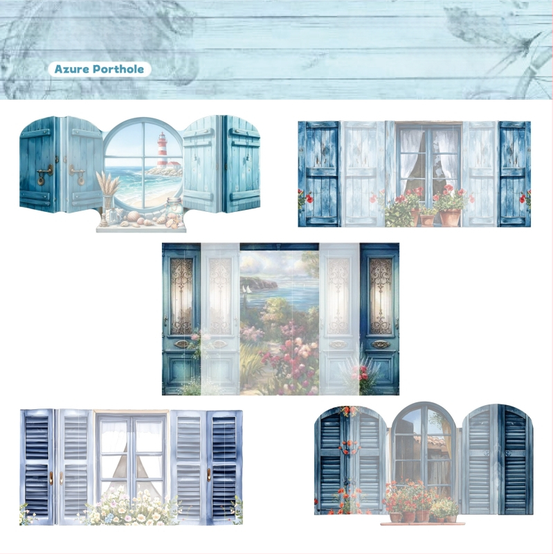 RetroStory 3D planavimo lipdukas — PET medžiaga, karikatūrinis stilius, rankų darbo su UV spausdinimu