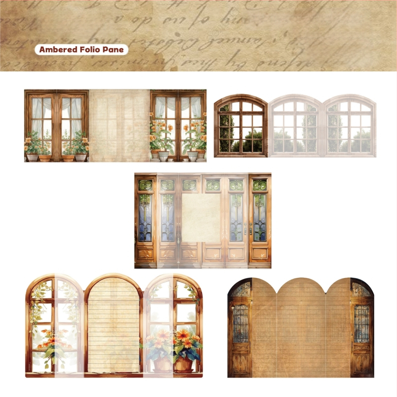 RetroStory 3D planavimo lipdukas — PET medžiaga, karikatūrinis stilius, rankų darbo su UV spausdinimu