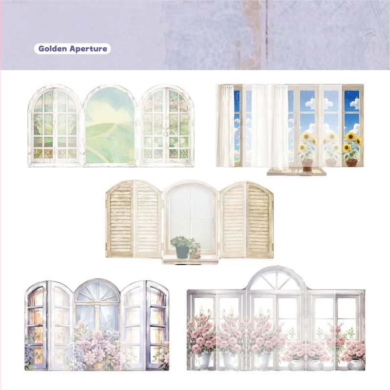 RetroStory 3D planavimo lipdukas — PET medžiaga, karikatūrinis stilius, rankų darbo su UV spausdinimu