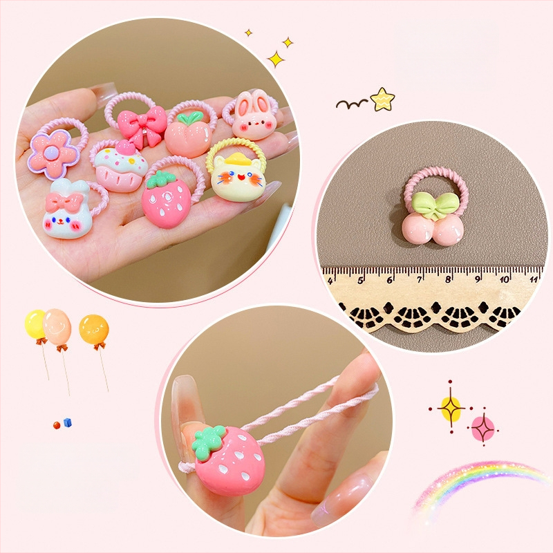 Plaukų gumytės ir plaukų virvelės, Akrilo medžiaga, Vaikų stilius, Princesių serija