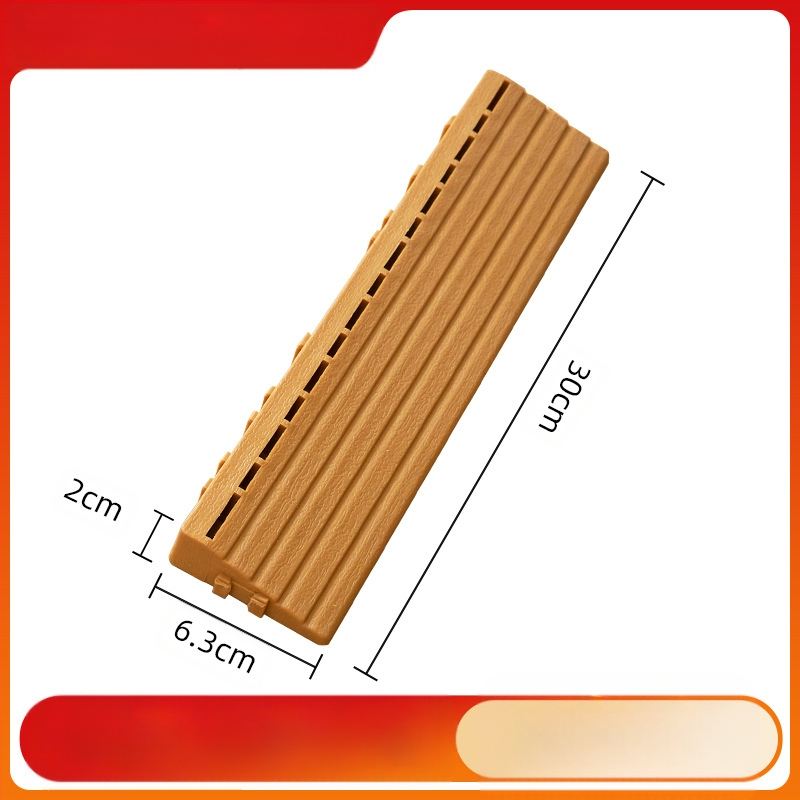 Пластмасов сглобяем настил (PP), дървесен релеф, антибактериален, за коридор, модерен стил