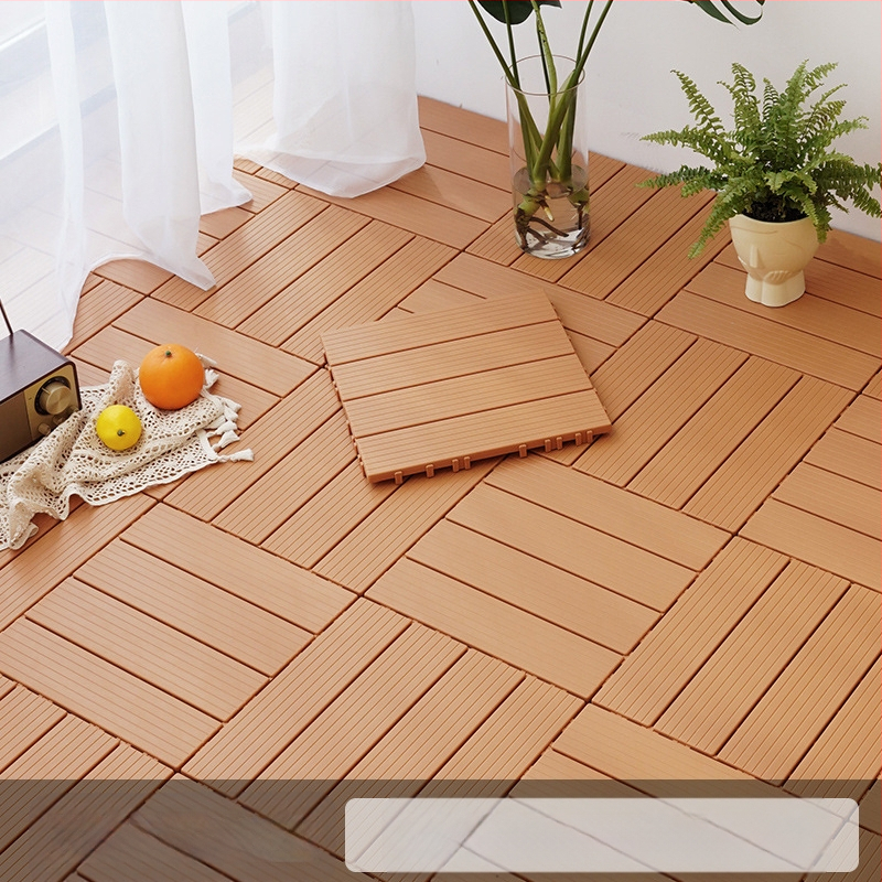 Пластмасов сглобяем настил (PP), дървесен релеф, антибактериален, за коридор, модерен стил